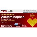 CVS Health Extra Strength Acetaminophen Pain Reliever & Fever Reducer 500 MG Gelcaps, thumbnail image 1 of 5