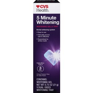 CVS Health 5 Minute Whitening System With Gel + Tray - 1