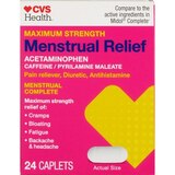 CVS Health Menstrual Complete Menstrual Relief Caplets, 24 CT, thumbnail image 1 of 5