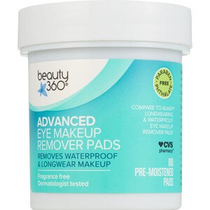 Beauty 360 Advanced - Almohadillas desmaquilladoras para ojos