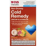 CVS Health Non Drowsy Homepathic Cold Remedy Chewable Tablets, thumbnail image 1 of 5