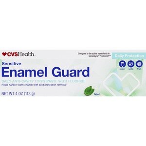 CVS Health Enamel Guard Fluoride Toothpaste, Daily Protection, Mint, 4 Oz