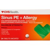 CVS Health Maximum Strength Sinus PE + Allergy Relief, 24 CT, thumbnail image 1 of 2