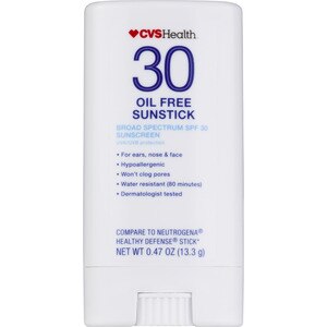 CVS Oil-Free Broad Spectrum Sunscreen Sunstick SPF 30, 0.47 OZ