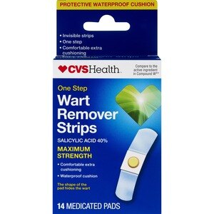 CVS Health One Step Wart Remover Strips, 14CT