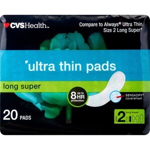CVS Health Ultra Thin Pads, Super
