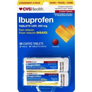 CVS Health Ibuprofen Tablets, 20 Ct - 10 Ct