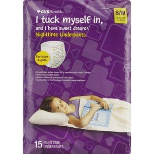 CVS Health Sleep Comforts Night Time Underpants S/M, 15 CT