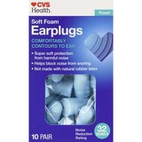 CVS Health Soft Foam Earplugs, 10 Pair, thumbnail image 1 of 4