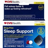 CVS Health Natural Sleep Aid Chewable Tablets, Cherry, 30 CT, thumbnail image 1 of 3