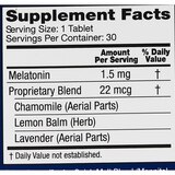 CVS Health Natural Sleep Aid Chewable Tablets, Cherry, 30 CT, thumbnail image 3 of 3