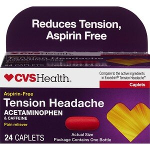 Cvs Health Tension Headache Pain Reliever Aid Caplets Cvs Pharmacy