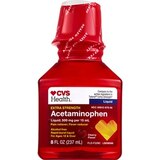 CVS Health Extra Strength Acetaminophen Pain Reliever & Fever Reducer 500 MG Liquid, Cherry, 8 FL OZ, thumbnail image 1 of 6