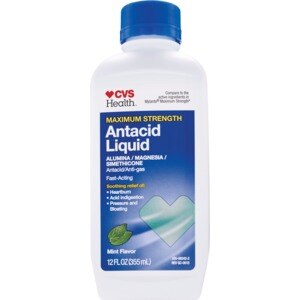 CVS Health - Antiácido líquido, máxima potencia, sabor Mint