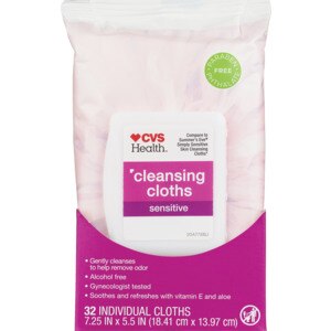  CVS Health Sensitive Skin Cleansing Cloths, 32CT 