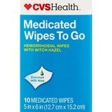 CVS Health Hemorrhoidal Medicated Wipes, thumbnail image 2 of 4