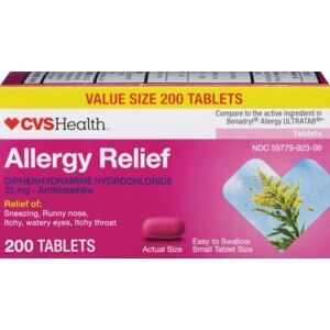 CVS Health - Tabletas para la alergia, con difenhidramina