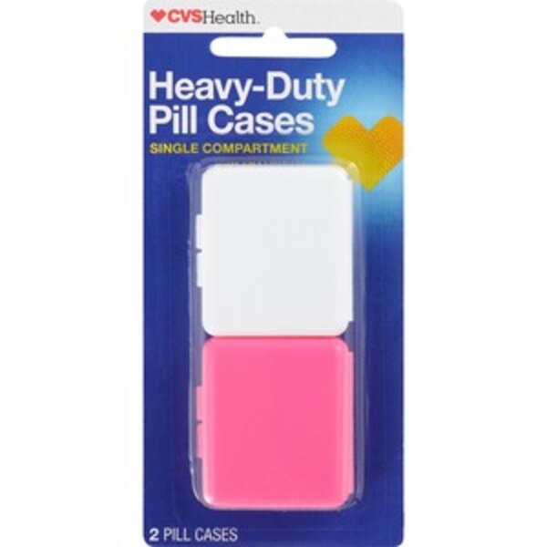 CVS Health HeavyDuty Single Compartment Pill Case, 2 CT Pick Up In
