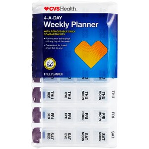 CVS Health 4-A-Day - Organizador de pastillas semanal