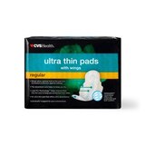 CVS Health Ultra Thin Pads with Wings, Regular, thumbnail image 2 of 7