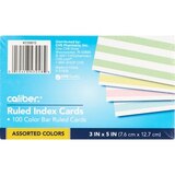 Caliber Index Cards Assorted Colors, thumbnail image 1 of 1