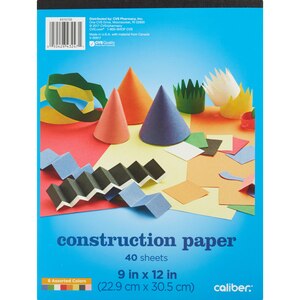Caliber Construction Paper, Assorted Colors, 40 Ct , CVS