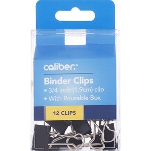 Caliber 3/4 Inch Binder Clips - 12 Ct , CVS