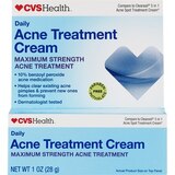 CVS Health Acne Treatment Cream With 10% Benzoyl Peroxide, Maximum Strength, thumbnail image 2 of 4