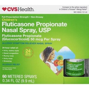 CVS Health Children's 24HR Fluticasone Propionate Nasal Spray, USP 50mcg, 60 Sprays - 0.33 Oz