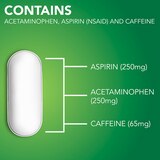 CVS Health Migraine Relief Acetaminophen Aspirin (NSAID) & Caffeine Tablets, thumbnail image 2 of 9