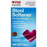 CVS Health Stool Softener 50mg Softgels, thumbnail image 1 of 6