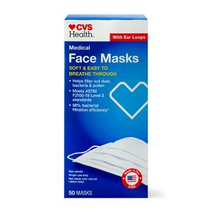 CVS Health Medical Face Masks, 50 Ct