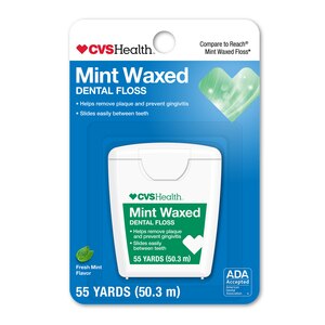 CVS Health Mint Waxed Dental Floss, 50.3 M, 1 ct - 55 yd