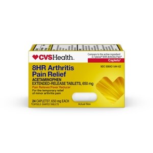 CVS Health, 8HR Arthritis Pain Relief Acetaminophen, 650mg Caplets