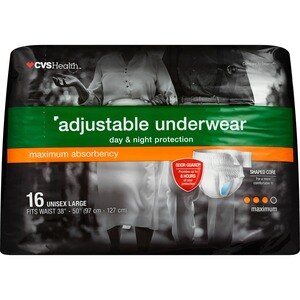 Customer Reviews: CVS Health Day & Night Adjustable Underwear Maximum  Absorbency - CVS Pharmacy