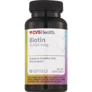 CVS Health Biotin Softgels 10000mcg, 60CT