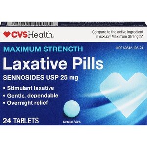 CVS Health Maximum Strength Laxative Pills Sennosides USP 25 mg