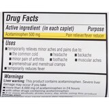 CVS Health Extra Strength Acetaminophen Pain Reliever & Fever Reducer 500 MG Caplets, thumbnail image 5 of 7