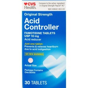CVS Health - Famotidina en tabletas para controlar la acidez, 10 mg