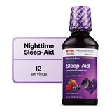 CVS Health Nighttime Sleep Aid Liquid, Berry, thumbnail image 1 of 8