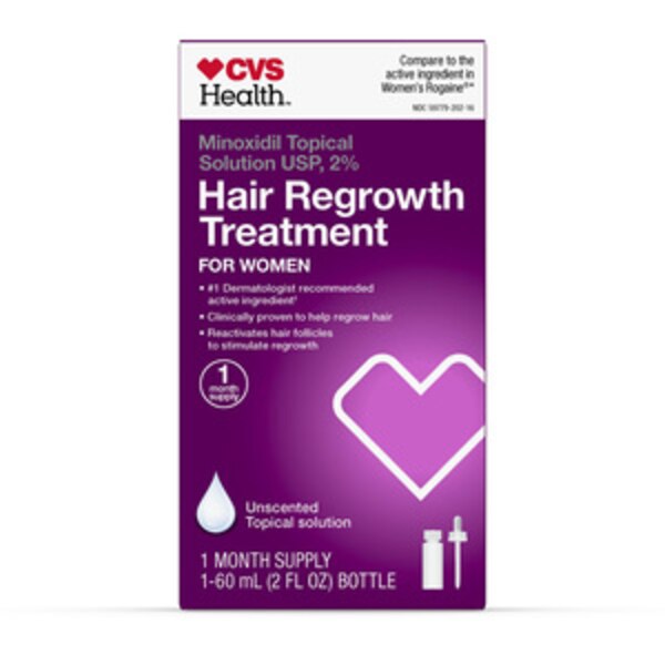 Health Women's 2% Minoxidil Solution for Hair | Pick Up In Store at CVS