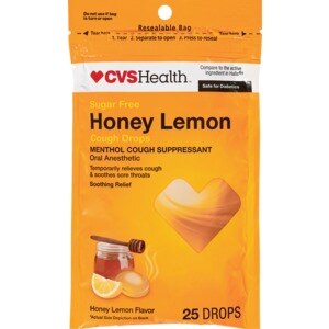 CVS Health Sugar Free Menthol Cough Suppressant Drops