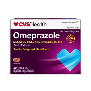 Cvs Health Omeprazole Acid Reducer Delayed Release Tablets 20mg 42ct Cvs Pharmacy