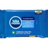 Total Home Flushable Moist Wipes Refill, thumbnail image 1 of 8