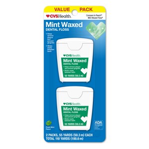 CVS Health- Hilo dental encerado, Mint