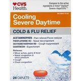 CVS Health Cooling Severe Daytime Cold & Flu Relief Caplets, 24 CT, thumbnail image 1 of 7