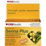 CVS Health Senna Plus Dual Action Laxative/Stool Softener Tablets, thumbnail image 1 of 4