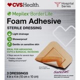 CVS Health Mepilex Border Lite Foam Adhesive Sterile Dressings, thumbnail image 1 of 6