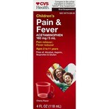 CVS Health Children's Acetaminophen Pain Reliever & Fever Reducer Oral Suspension, thumbnail image 1 of 9