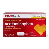CVS Health Extra Strength Acetaminophen Pain Reliever & Fever Reducer 500 MG Caplets, thumbnail image 1 of 9
